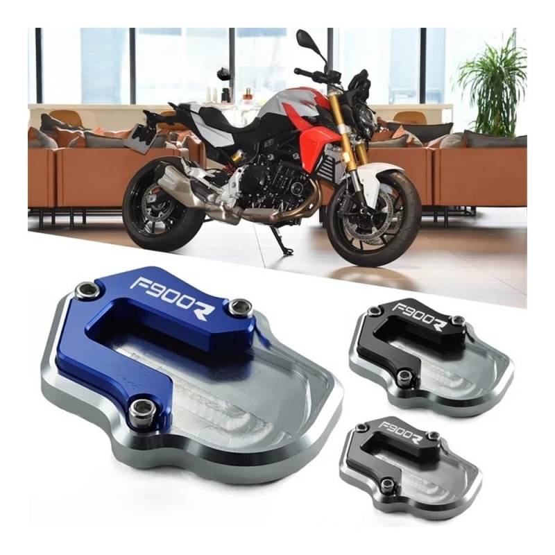 Ständer Seite Stehen Pad Für B&M&W F900R F900XR F 900 X XR 2020-2023 Motorradzubehör Schlüsselanhänger Ständer Fuß Seitenständer Verlängerungspolster Stützplatte von QATKXSLM