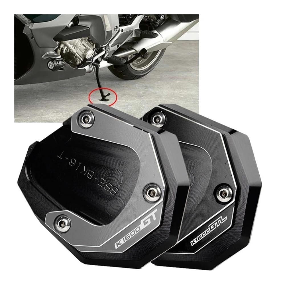 Ständer Seite Stehen Pad Für B&M&W K1600B K1600GT K1600GTL K1600 B GT GTL 2017-2022 2023 CNC Kickstand Fuß Seitenständer Verlängerungspolster Stützplatte Schlüsselanhänger von QATKXSLM