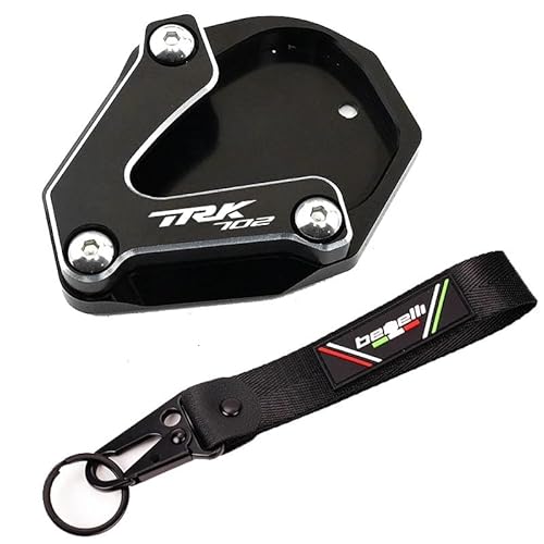 Ständer Seite Stehen Pad Für BE&Nelli TRK 702 TRK702 2022 2023 Motorradzubehör Schlüsselanhänger CNC Aluminium Ständer Fußvergrößerer Seitenständerpolster von QATKXSLM