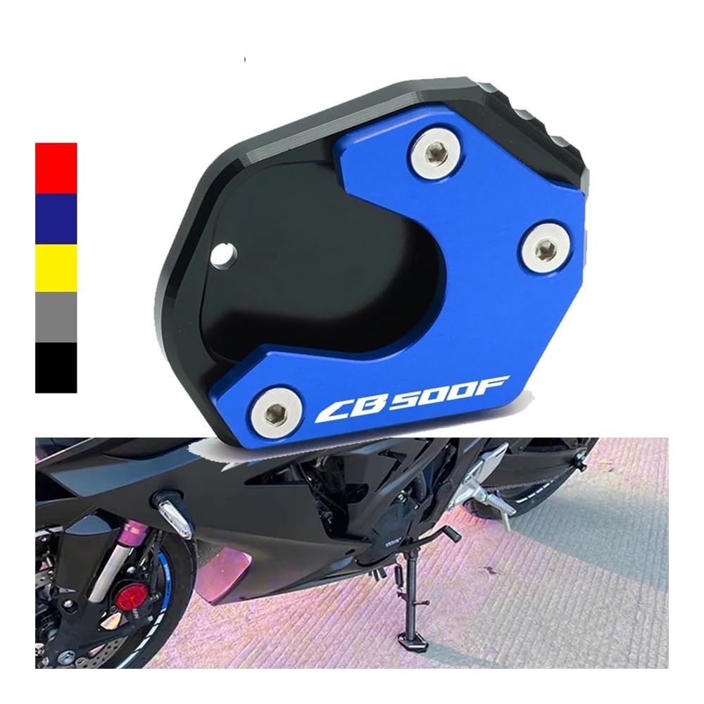 Ständer Seite Stehen Pad Für Hon&da CB500F CB 500F 2013-2023 Motorradzubehör CNC-Aluminium-Ständerverlängerung Fußseitenständerauflage Plattenvergrößerer von QATKXSLM