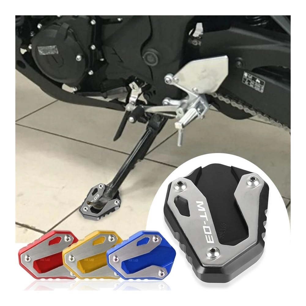 Ständer Seite Stehen Pad Für Yam&aha MT03 MT 03 MT-03 ABS 2016 2017 RH07 RH12 2018-2020 2021 Motorrad Fuß Seite Stehen Vergrößern Verlängerung Kickstand Platte von QATKXSLM