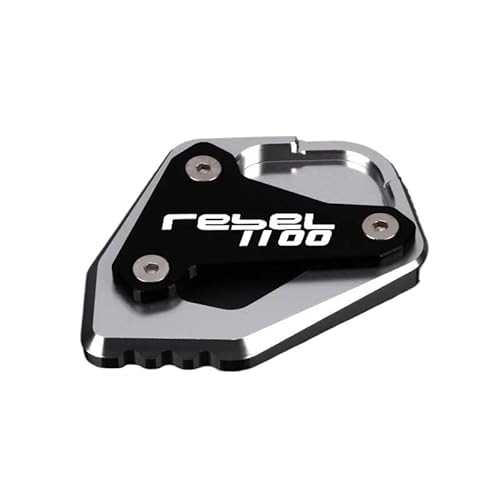 Ständer Seite Stehen Pad Motorrad CNC Ständer Fuß Seite Stehen Verlängerung Pad Unterstützung Vergrößern Platte Für H&ON&DA Rebel CMX1100 CM1100 CMX 1100 2020-2023 von QATKXSLM