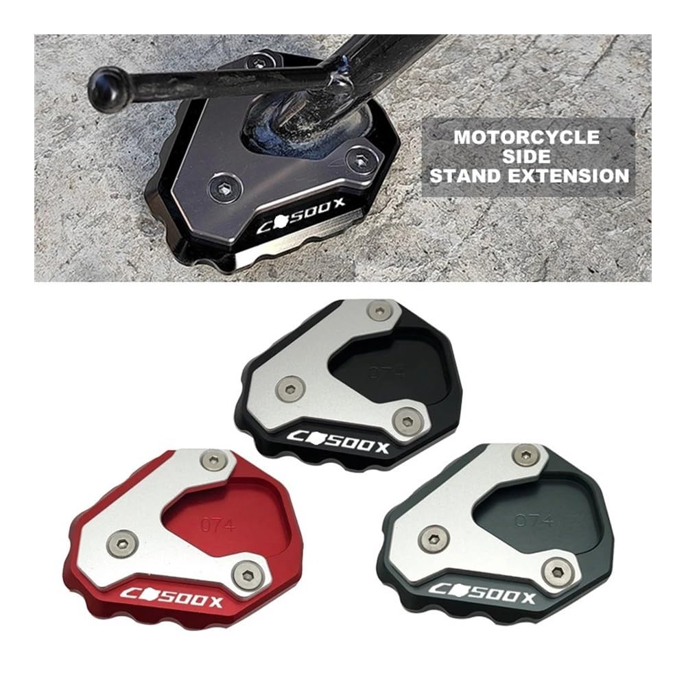 Ständer Seite Stehen Pad Seite Stehen Pad Platte Ständer Enlarger Unterstützung Erweiterung Für H&ON&DA CB500X CB400X CB 500X CB400 X 2013-2023 2022 Motorrad von QATKXSLM