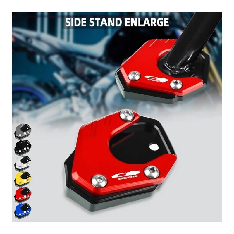 Ständer Seite Stehen Pad Ständer Seitenständer Fußverlängerung Vergrößerungsplatte Pad Unterstützung FÜR Hon&da CB650R CB 650R CB 650 R Neo Sports Cafe 2019 2020 2021 von QATKXSLM