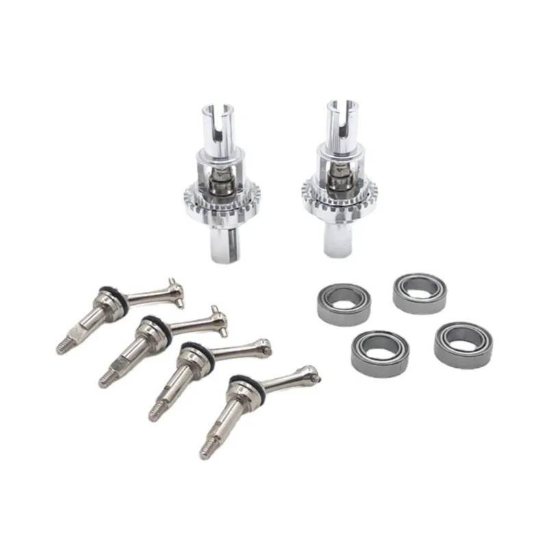 QAWSED RC Autozubehör Für WLtoys 1/28 K969 K979 K989 K999 P929 P939 284131 RC Teile Metall Upgrade Kugeldifferential Erweiterte Antriebswelle Modifizierte Teile(White) von QAWSED