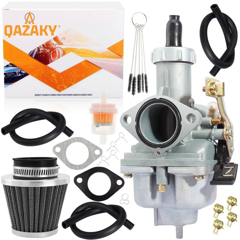 QAZAKY PZ27 Vergaser für 125cc 150cc 200cc 250cc 4-Takt-Motor CG ATV Go Kart Dirt Bike Quad Taotao Zongshen Lifan Sunl Buyang Coolsport Kazuma Chinesischer Kabel-Handchoke-Vergaser 27 mm von QAZAKY