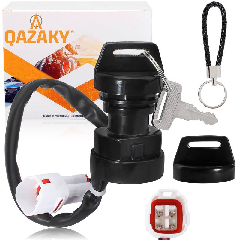 QAZAKY YFM350 Start Key Lock Schalter Zündschalter Ersatz für Yamaha Raptor 80 Warrior 350 Big Bear 400 Tracker 250 Wolverine Moto 4 Banshee YFZ350 Breeze 125 YFA125 Kodiak YFM400 YFM250 Grizzly von QAZAKY