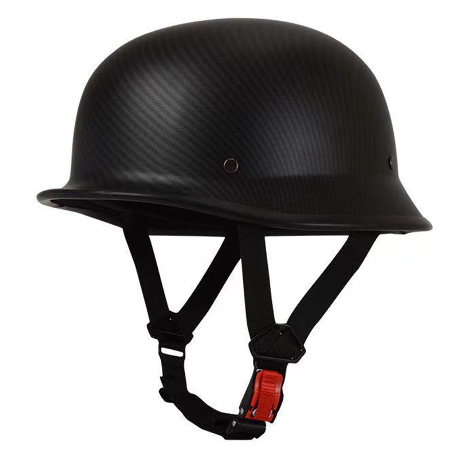 Deutscher Stil Motorradhelm Brain-Cap Halbschale Jet-Helm ECE Zugelassenen Männern Frauen Offener Helm Rollerhelm Mit Einstellbar Schnellverschluss-Gurt Scooter Halbhelme 2,4XL von QAZXCVB