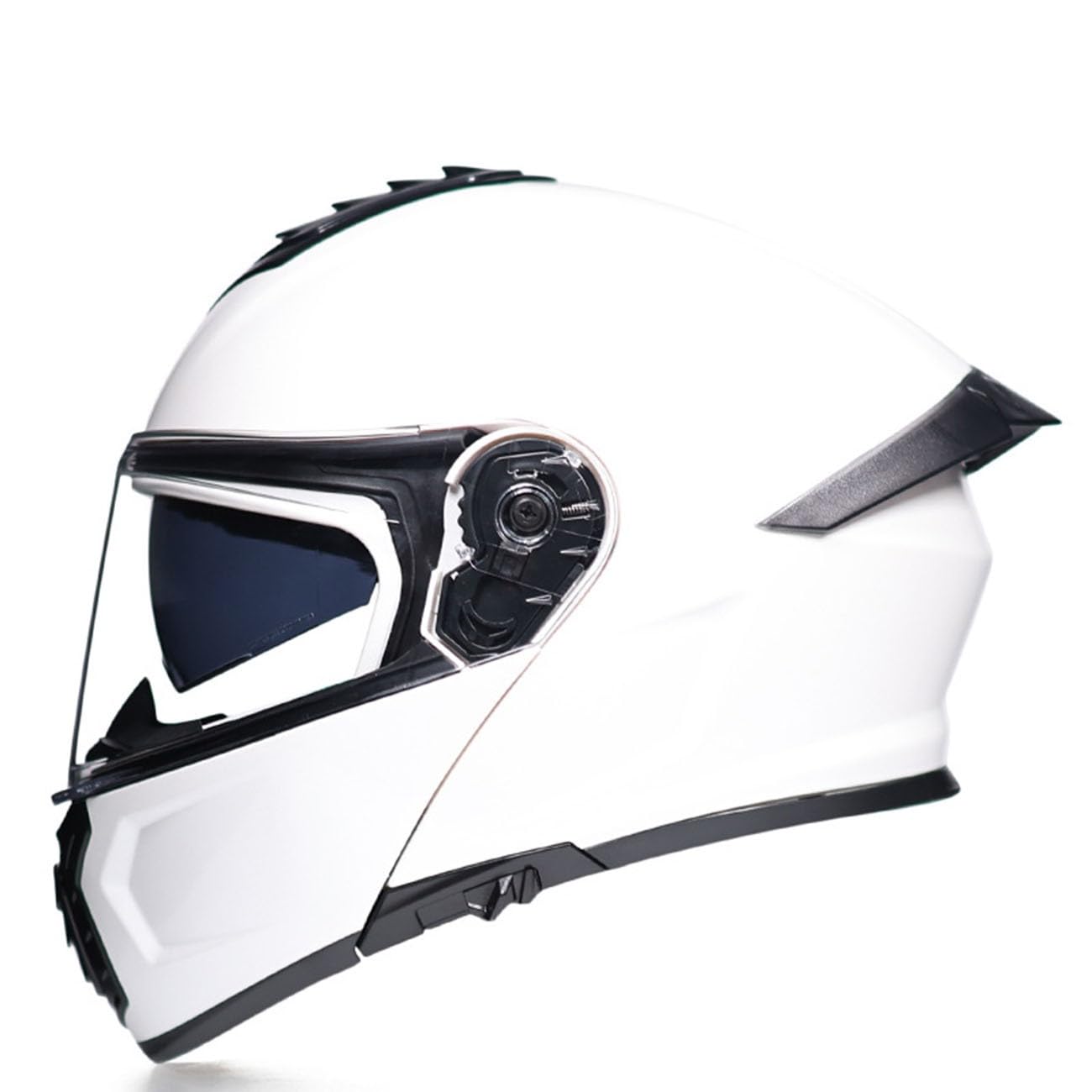 Klapphelm Motorradhelm Für Damen Herren Mit Doppelvisier Integrierter Helm Sturzhelm,Integralhelm Racing Helm ECE Zertifiziert Stoßfester Motocross Helm Vollvisierhelm 1,3XL von QAZXCVB