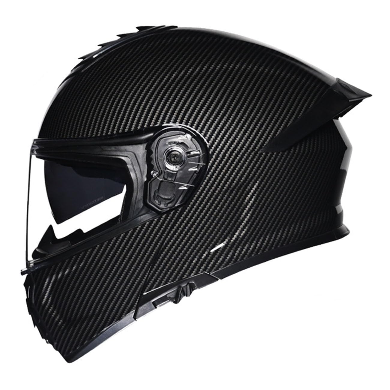 Klapphelm Motorradhelm Für Damen Herren Mit Doppelvisier Integrierter Helm Sturzhelm,Integralhelm Racing Helm ECE Zertifiziert Stoßfester Motocross Helm Vollvisierhelm 8,3XL von QAZXCVB