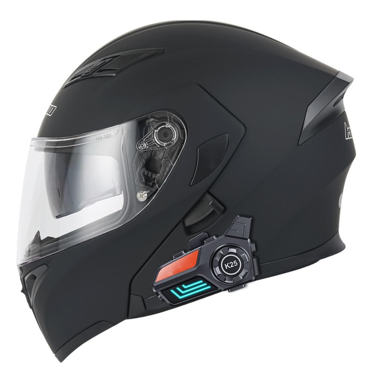 Motorradhelm Klapphelm Bluetooth Motorrad Helm Mit Doppelvisier ECE/DOT Zertifiziert Integralhelm Racing Rollerhelm Für Männer Frauen Mikrofon Für Automatische Reaktion 2,XL:61-62CM von QAZXCVB