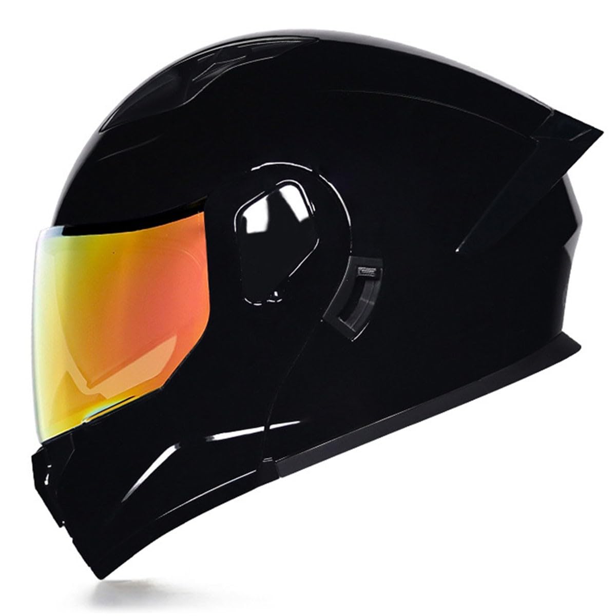 Motorradhelm Klapphelm Integralhelm DOT/ECE-Zugelassener Flip Vollvisierhelm Motocross Helm Mit Doppelvisier Modularer Helm Für Erwachsene Männer Und Frauen 17,M:57-58CM von QAZXCVB