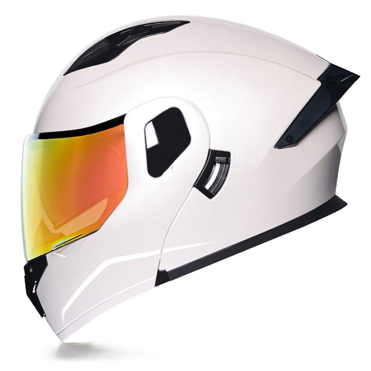 Motorradhelm Klapphelm Integralhelm DOT/ECE-Zugelassener Flip Vollvisierhelm Motocross Helm Mit Doppelvisier Modularer Helm Für Erwachsene Männer Und Frauen 7,XL:61-62CM von QAZXCVB