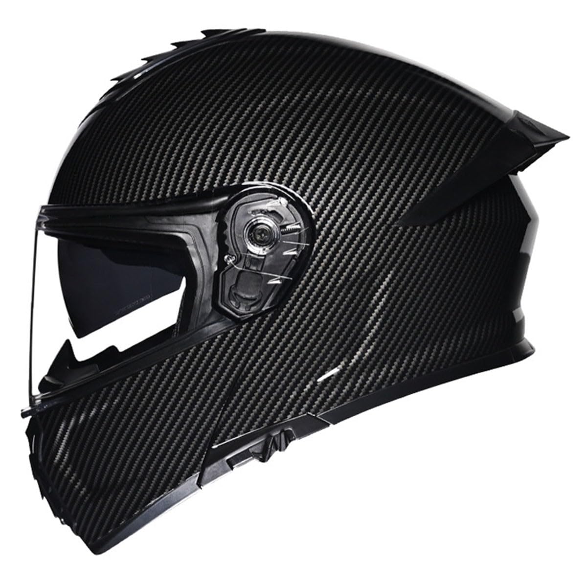 Motorradhelm Motorrad Klapphelm Für Männer Und Frauen Mit Doppelvisier Vollgesichts Motorrad Rennhelm DOT/ECE-Zugelassener Integralhelm Racing Motocross Helm 1,L:59-60CM von QAZXCVB