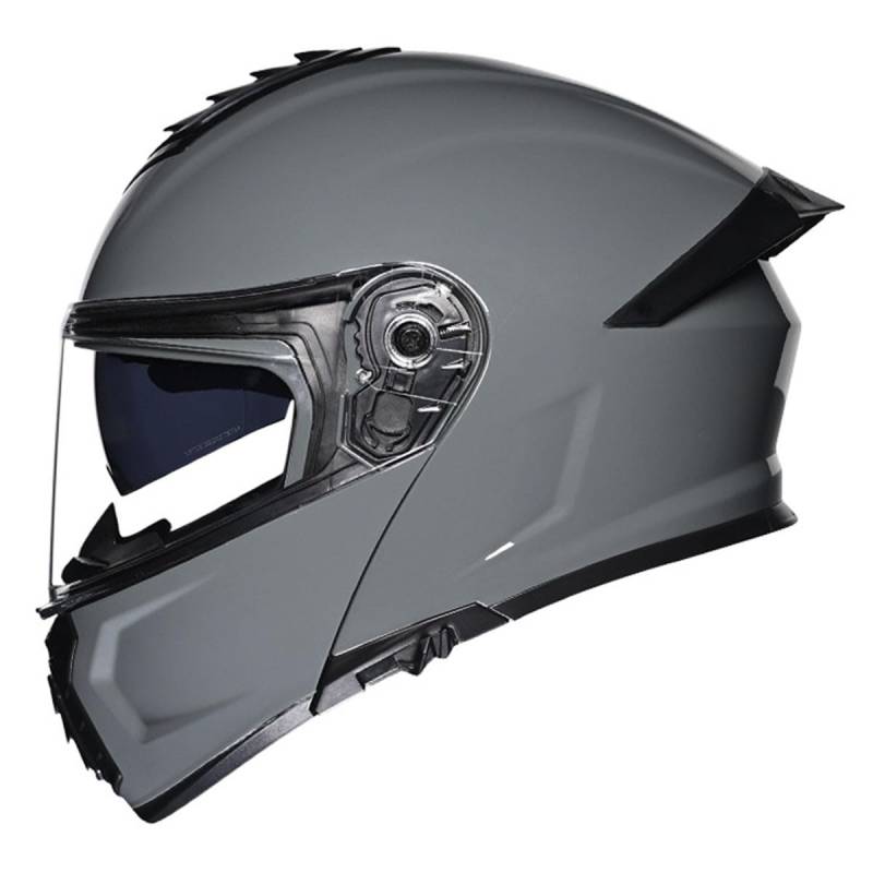 Motorradhelm Motorrad Klapphelm Für Männer Und Frauen Mit Doppelvisier Vollgesichts Motorrad Rennhelm DOT/ECE-Zugelassener Integralhelm Racing Motocross Helm 10,L:59-60CM von QAZXCVB