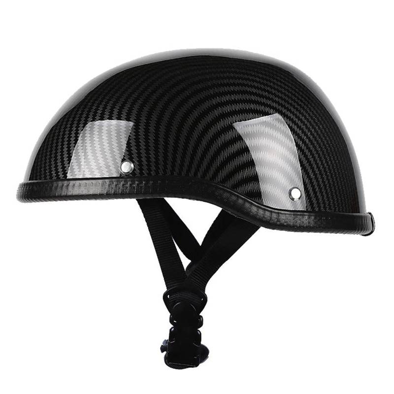 Unisex Adult Motorradhelm Halbhelme Brain-Cap Halbschale Motorrad Helm Scooter-Helm Retro Jet Offener Helm Für Außen Roller Biker Elektro-Auto-Leichtbau Helm ECE-Zertifizierter 4 von QAZXCVB