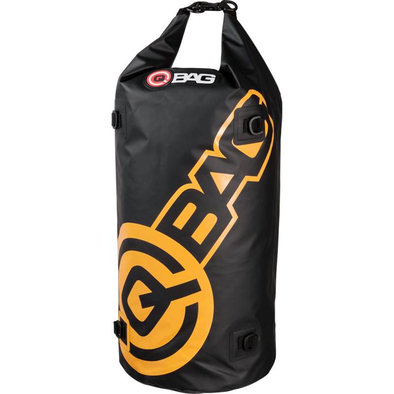 QBag Gepäckrolle wasserdicht Ocean Bag 50 Liter schwarz/gelb - Unser Produkt sorgt für trockenes Gepäck, Aufbewahrung für Ihre Abenteuer - Strapazierfähiges Material, einzigartiges Design von QBAG