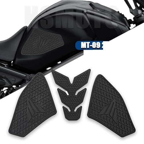 Motorrad Kraftstoff Tank Pads Für Ya&maha MT-09 MT09 SP 2021 2022 2023 MT 09 SP Motorrad rutschfeste Seite Kraftstoff Tank Aufkleber Wasserdicht Pad Gummi Aufkleber von QBDURMGK