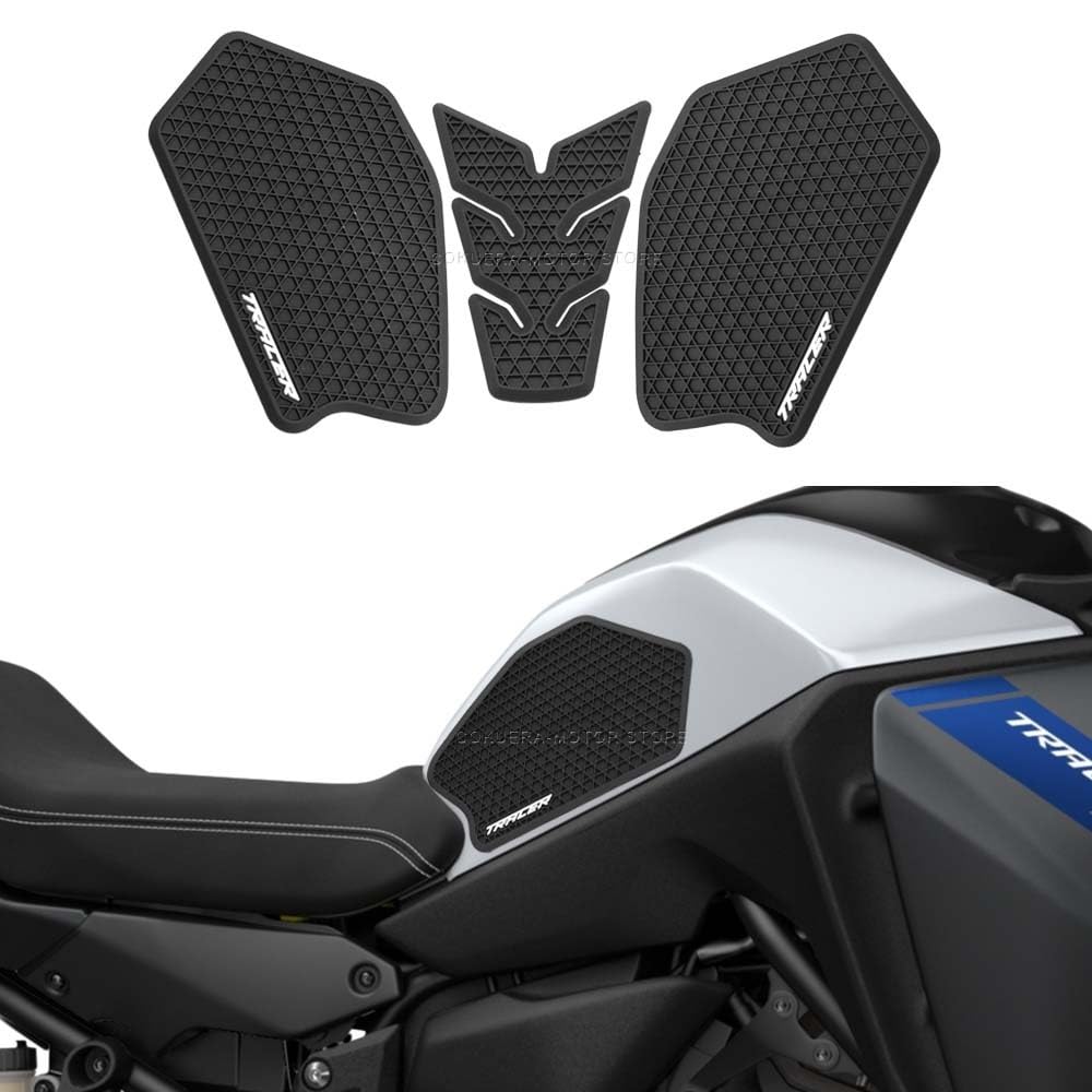 Motorrad Kraftstoff Tank Pads Für Ya&maha Tracer 7 GT Tracer 700 2021 2022 2023 Tank Pad Aufkleber Motorrad Zubehör Seite Kraftstoff Tank Schutz Aufkleber von QBDURMGK