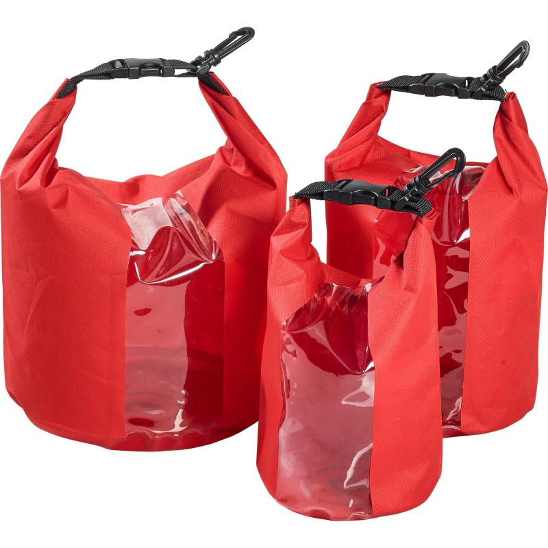 QBag 3er Set Innentaschen/Gepäckrollen 15 Liter Stauraum rot von QBag