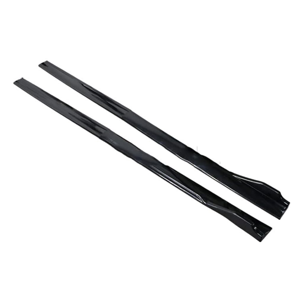 Auto Seitenschweller Splitter Lippe für BMW 3 Series(4 door) E90+E91 2005-2019, Flügeldiffusor Winglet Diffusor Verlängerung Schwarz Schweller,A-Black von QCHHCDSC