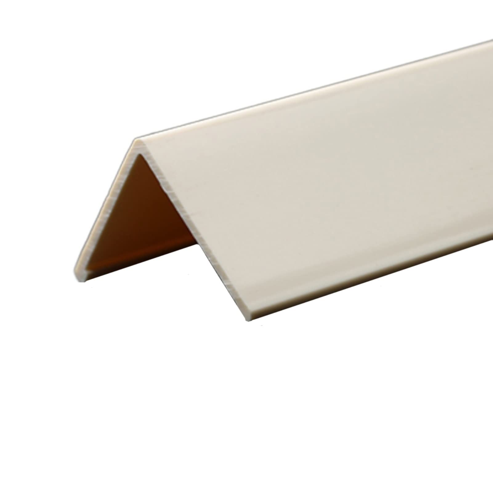 Eckenschutzwand Eckenschutzwand 1,77'' breit, flexible Möbelkantenverkleidung, selbstklebende Wand-Eckkantenleiste, beige/weißer PVC-Kantenschutz, Sicherheitskante und Eckenschutz for Restaurierungsti von QCKNKMGG