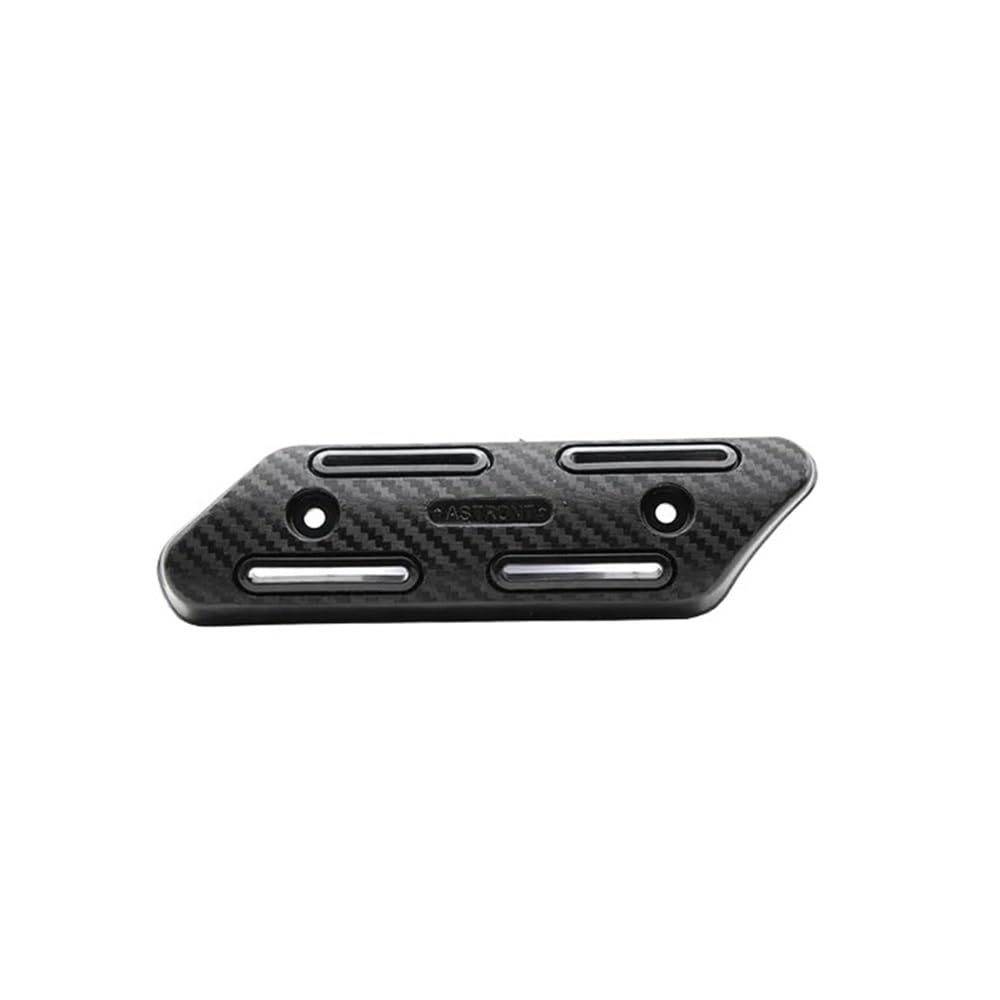 Motorrad Hitzeschutz, Schalldämpfer Hitzeschild， Universeller Motorrad-Auspuffrohr-Hitzeschild-Abdeckungsschutz(Black) von QCKNKMGG