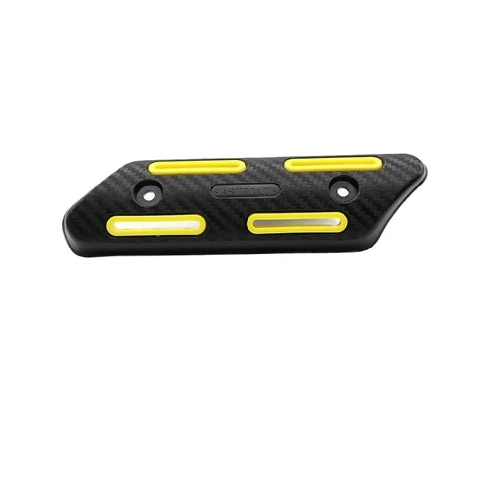 Motorrad Hitzeschutz, Schalldämpfer Hitzeschild， Universeller Motorrad-Auspuffrohr-Hitzeschild-Abdeckungsschutz(Yellow) von QCKNKMGG