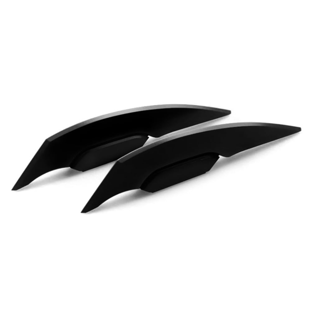 Panzer-Schutz-Papier, Tank-Papier, 1 Paar Universal Motorrad Winglet Aerodynamischer Spoiler Dynamischer Flügel Dekoration Aufkleber for Motorrad Roller Motorrad Winglet(Black) von QCKNKMGG