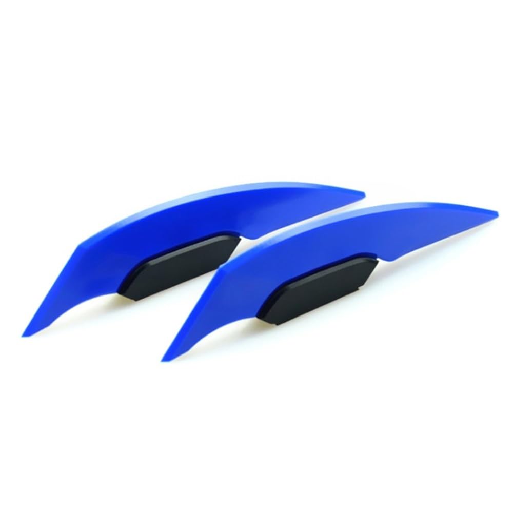 Panzer-Schutz-Papier, Tank-Papier, 1 Paar Universal Motorrad Winglet Aerodynamischer Spoiler Dynamischer Flügel Dekoration Aufkleber for Motorrad Roller Motorrad Winglet(Blue) von QCKNKMGG