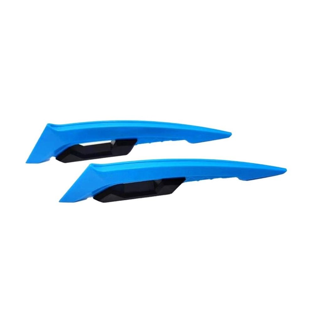 Panzer-Schutz-Papier, Tank-Papier, 1 Paar Universal Motorrad Winglet Aerodynamischer Spoiler Dynamischer Flügel Dekoration Aufkleber for Motorrad Roller Motorrad Winglet(Blue 01) von QCKNKMGG