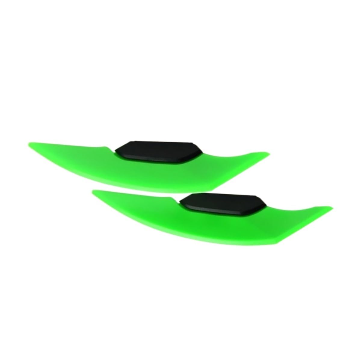 Panzer-Schutz-Papier, Tank-Papier, 1 Paar Universal Motorrad Winglet Aerodynamischer Spoiler Dynamischer Flügel Dekoration Aufkleber for Motorrad Roller Motorrad Winglet(Green) von QCKNKMGG