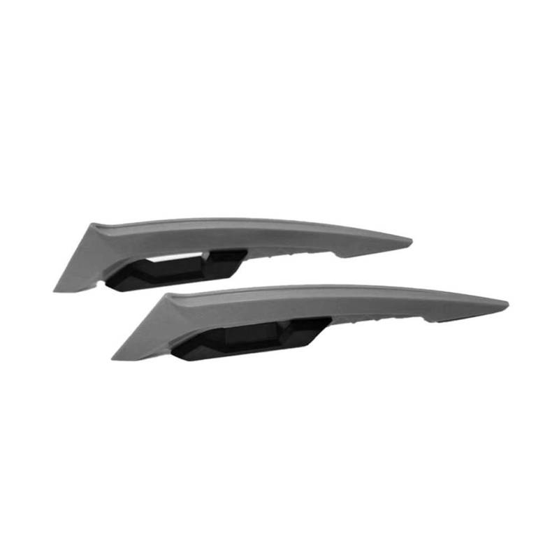 Panzer-Schutz-Papier, Tank-Papier, 1 Paar Universal Motorrad Winglet Aerodynamischer Spoiler Dynamischer Flügel Dekoration Aufkleber for Motorrad Roller Motorrad Winglet(Grey) von QCKNKMGG