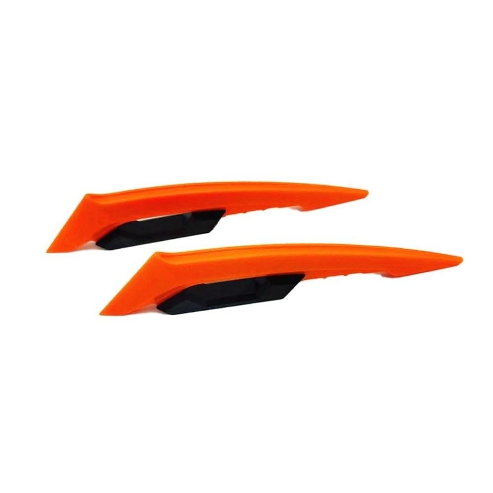 Panzer-Schutz-Papier, Tank-Papier, 1 Paar Universal Motorrad Winglet Aerodynamischer Spoiler Dynamischer Flügel Dekoration Aufkleber for Motorrad Roller Motorrad Winglet(Orange) von QCKNKMGG