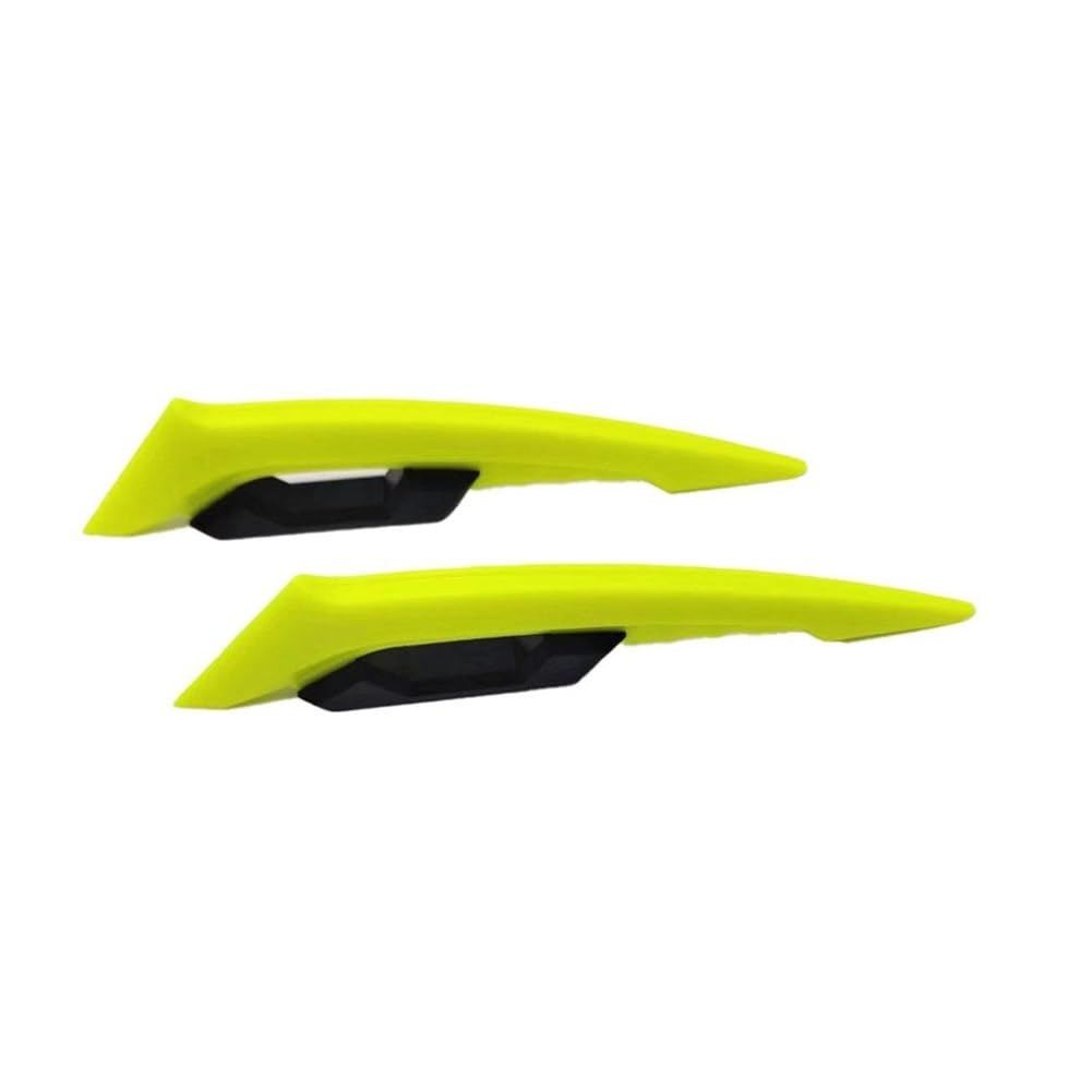 Panzer-Schutz-Papier, Tank-Papier, 1 Paar Universal Motorrad Winglet Aerodynamischer Spoiler Dynamischer Flügel Dekoration Aufkleber for Motorrad Roller Motorrad Winglet(Yellow) von QCKNKMGG