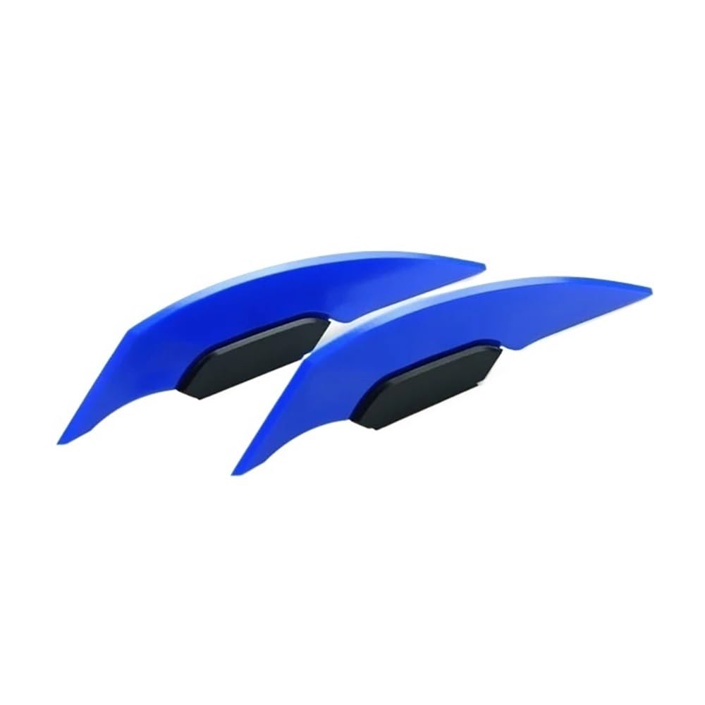 Panzer-Schutz-Papier, Tank-Papier, 1 Paar Universal Motorrad Winglet Aerodynamischer Spoiler Flügel Motorrad Dekoration Aufkleber for Motorrad Roller Motorrad Winglet(Blue) von QCKNKMGG