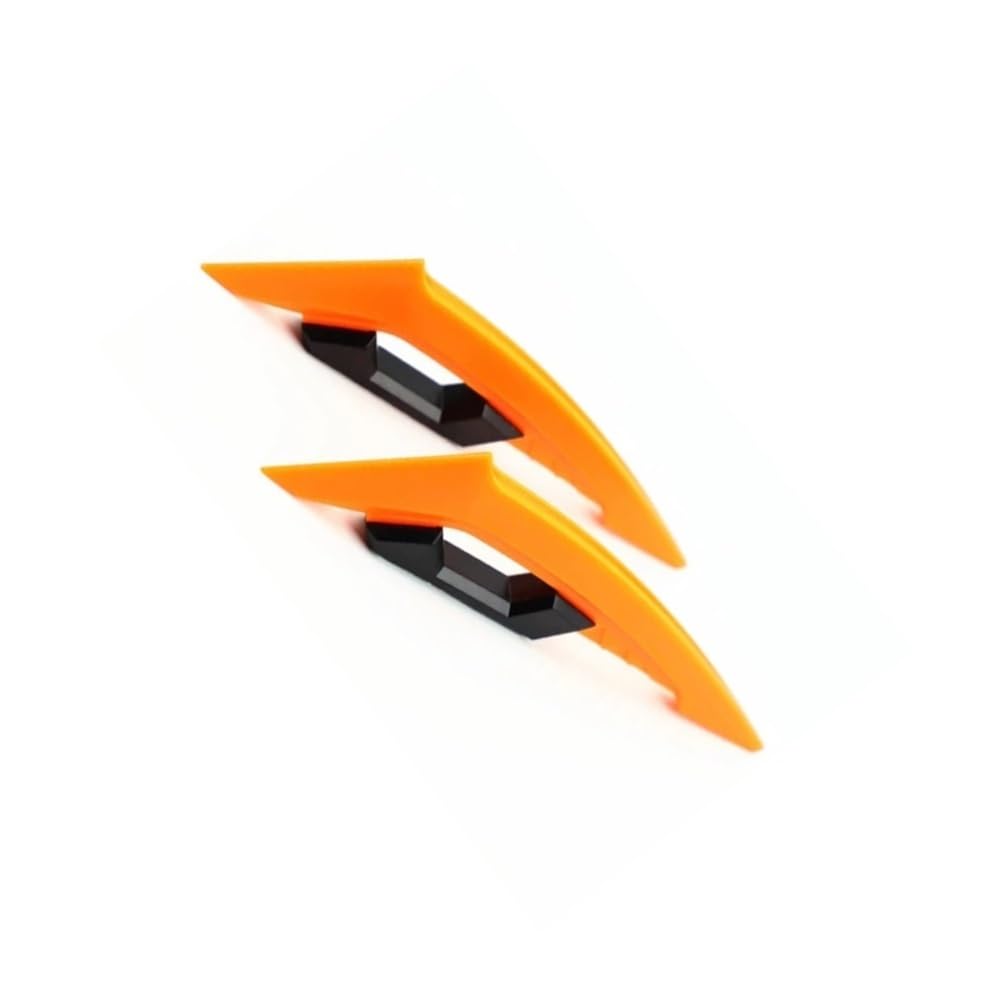 Panzer-Schutz-Papier, Tank-Papier, for Motorrad Roller 1 Paar Universal Motorrad Winglet Aerodynamischer Spoiler Dynamische Flügel Dekoration Aufkleber Motorrad Winglet(Orange) von QCKNKMGG