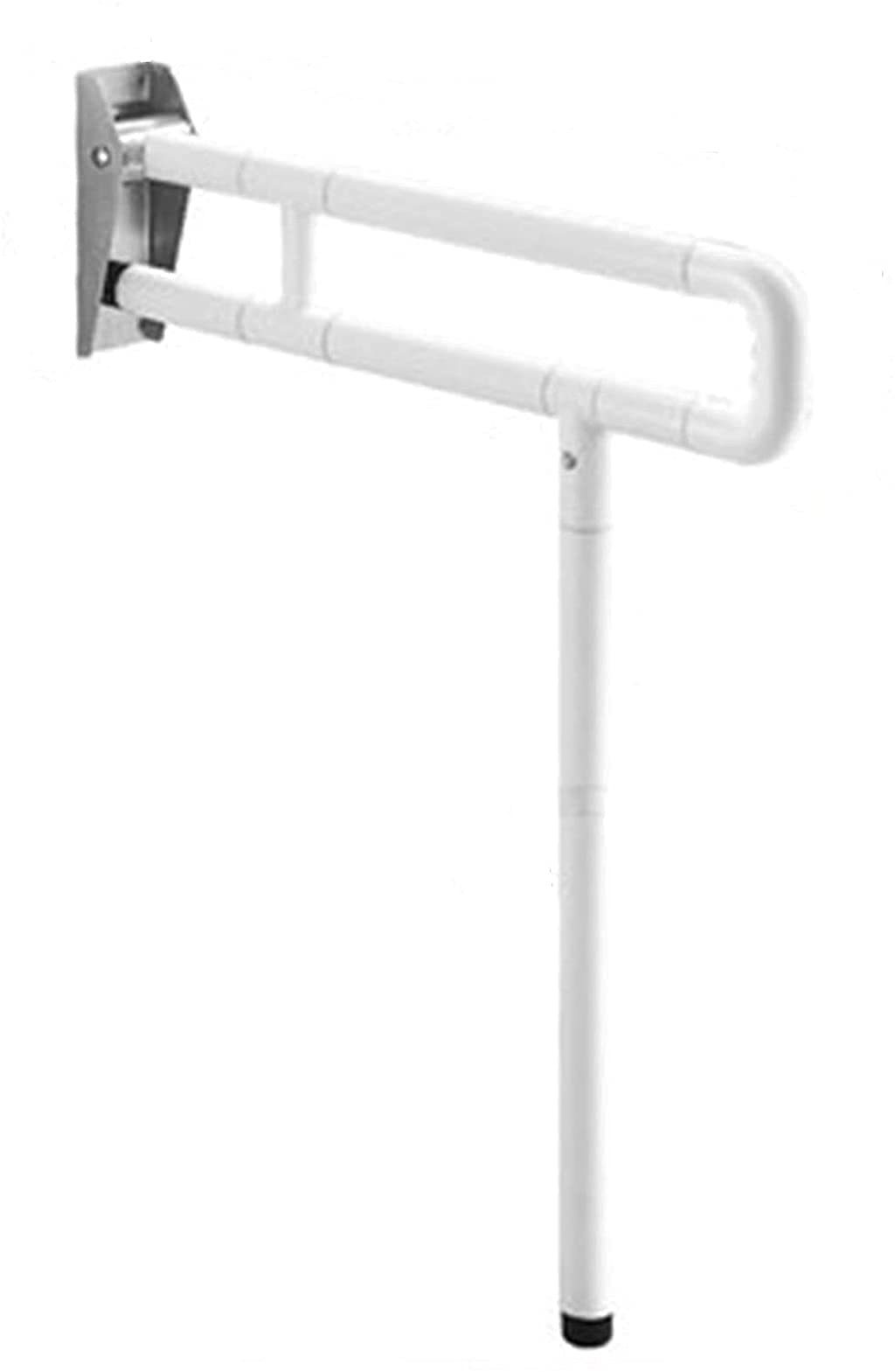 Toilettenrahmen Badezimmer Toilettenhaltegriffe Haltegriff for die Toilette, Balance-Handlauf, Duschhilfe, Stützgriff, Badegriff, for ältere Menschen, Behinderte und Schwangere, Weiß, 65 x 69 cm(White von QCKNKMGG