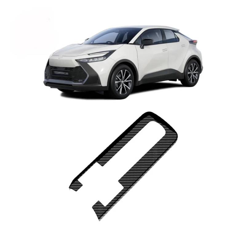 Auto Center Console Board Aufkleber Rahmen Streifen Getriebe Shift Panel Abdeckung Trim Kompatibel for Toyota CHR C-HR 2024 2025 ABS Carbon Faser(ABS Carbon Fiber) von QCUMEWAJ