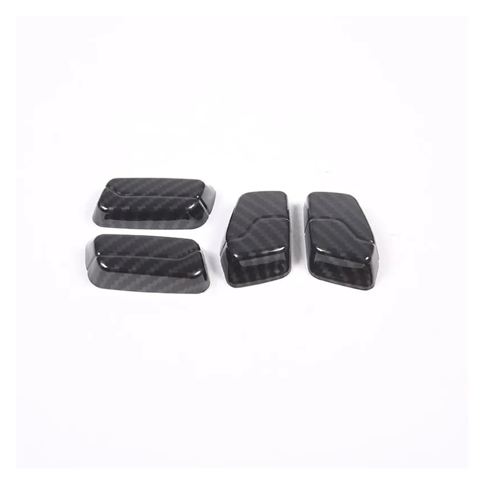 Autositz-Einstellknopf-Abdeckungs-Zieraufkleber Kompatibel mit BMW X1 X2 iX1 U11 2023-2024 ABS-Kohlefaser-Autozubehör(Carbon Fiber Look) von QCUMEWAJ