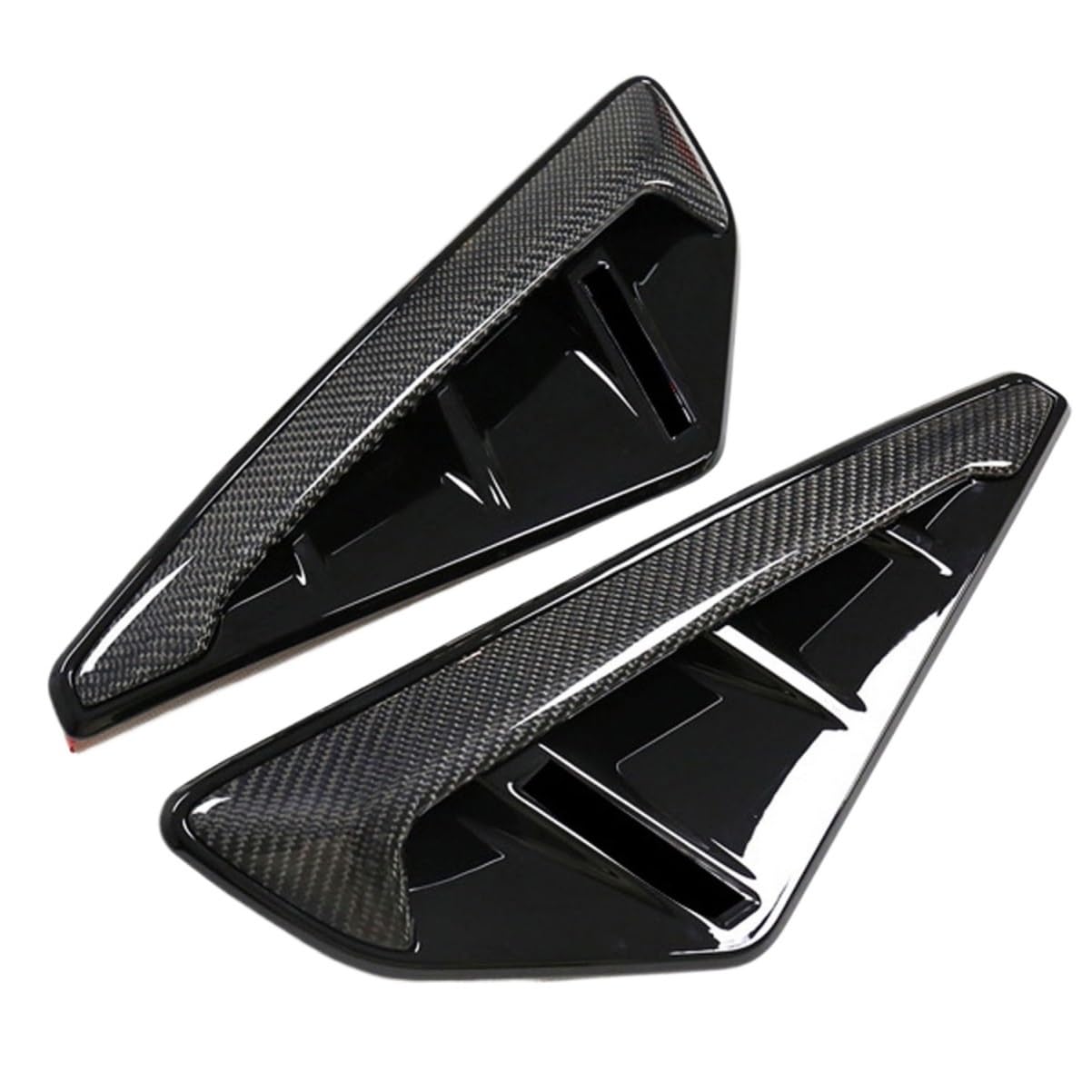 QCUMEWAJ Seite Marker Fender Air Wing Vent Rahmen Trim Abdeckung Kompatibel for BMW 2019-2021 X5 Carbon Faser von QCUMEWAJ