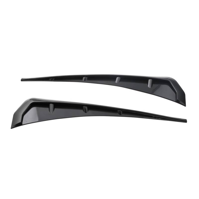 QCUMEWAJ Universal-Seitenkotflügel-Spoiler, Windmesser, Lüftungsschlitz, dekorativer Seitenflügel-Aufkleber, kompatibel mit Audi A3 A4 A5 A6(Black) von QCUMEWAJ