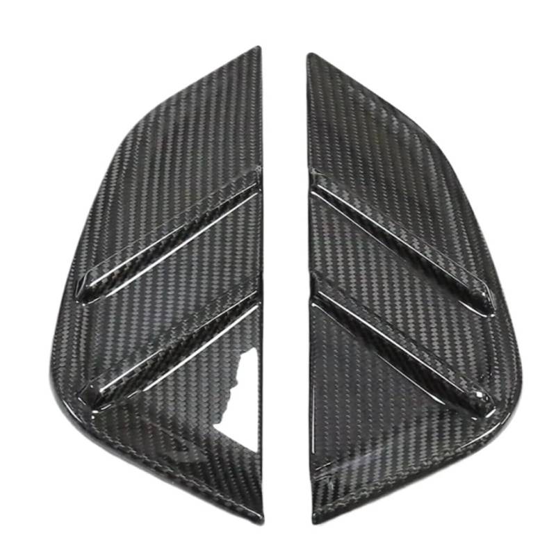 QCUMEWAJ Vorderseite Kotflügel Air Vent Abdeckung Trim Kit Kompatibel for BMW G80 M3 2021-2024 Carbon Faser von QCUMEWAJ