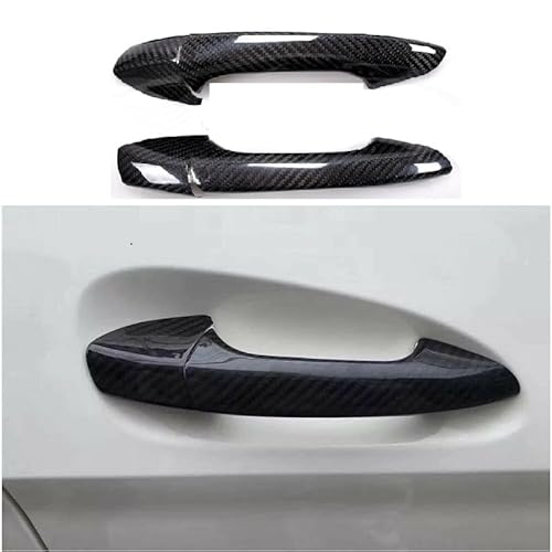 Außengriff Türgriff Vorderer Linker Türgriffe Carbon Fiber 2 Auto-Außentürgriff-Abdeckungen, Zierleisten, externes Zubehör/Passend for Mercedes Benz W204 C-Klasse C250 Coupé 2013 Auto-Außentürgriff( von QDEIDEDT