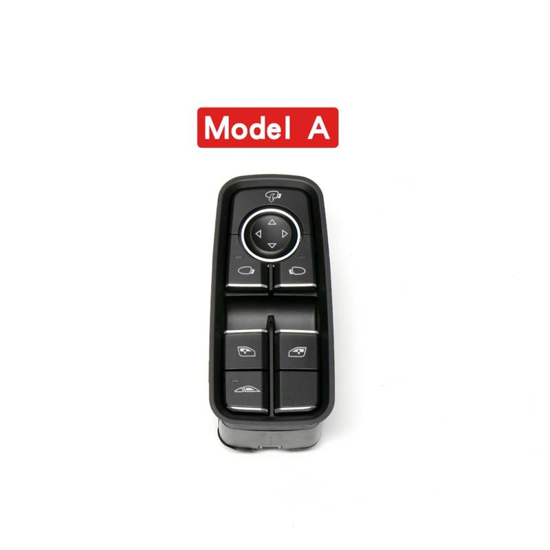 Auto Elektrische Fensterheber Vordertür-Fensterschalter, Auto-Knopf, passend for Porsche 911 991 718 Boxster Cayman 981 982 99161315102 2012–2020 99161315502 99161315702 Fensterheber Schalter(Model A) von QDEIDEDT