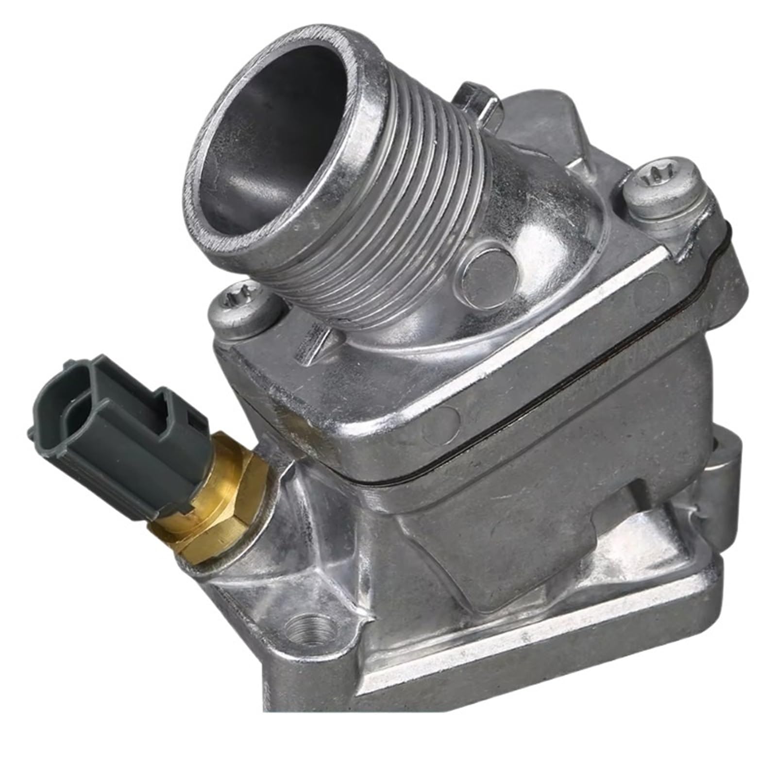 Auto-Thermostat 31293699 OE Hohe Qualität Auto Zubehör Motor Kühlmittel Thermostat Gehäuse Wasser Auslass/Fit for Volvo S60 S80 V70 XC70 XC90 2,5 T Thermostat mit Gehäuse und Dichtung von QDEIDEDT