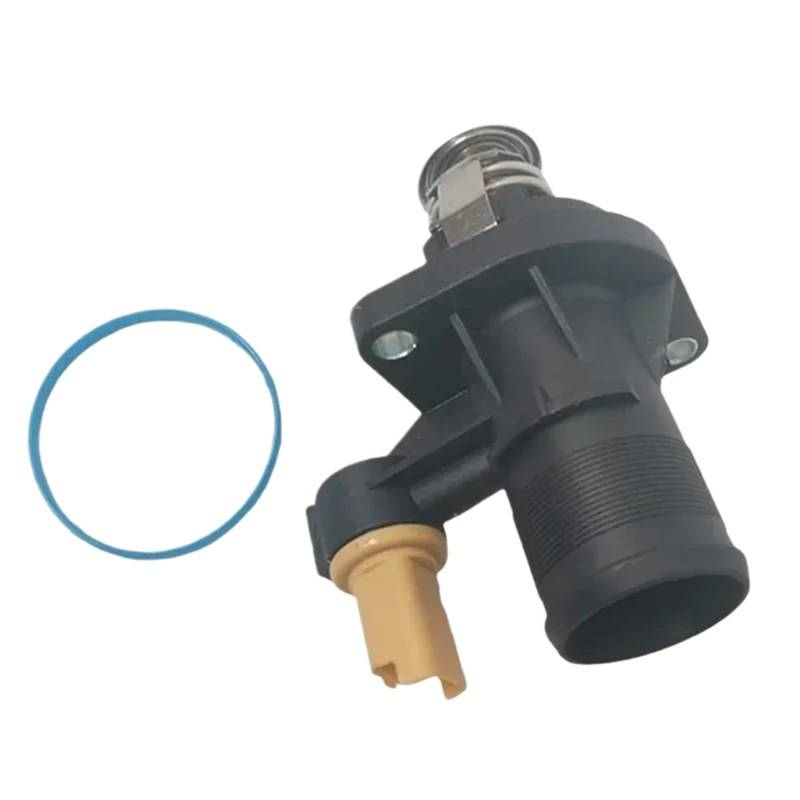 Auto-Thermostat 9648542680 1338E4 1338.E4 Auto Motor Kühlmittel Thermostat Gehäuse/Fit for Peugeot 307 407 CITROEN C4 C5 Thermostat mit Gehäuse und Dichtung von QDEIDEDT