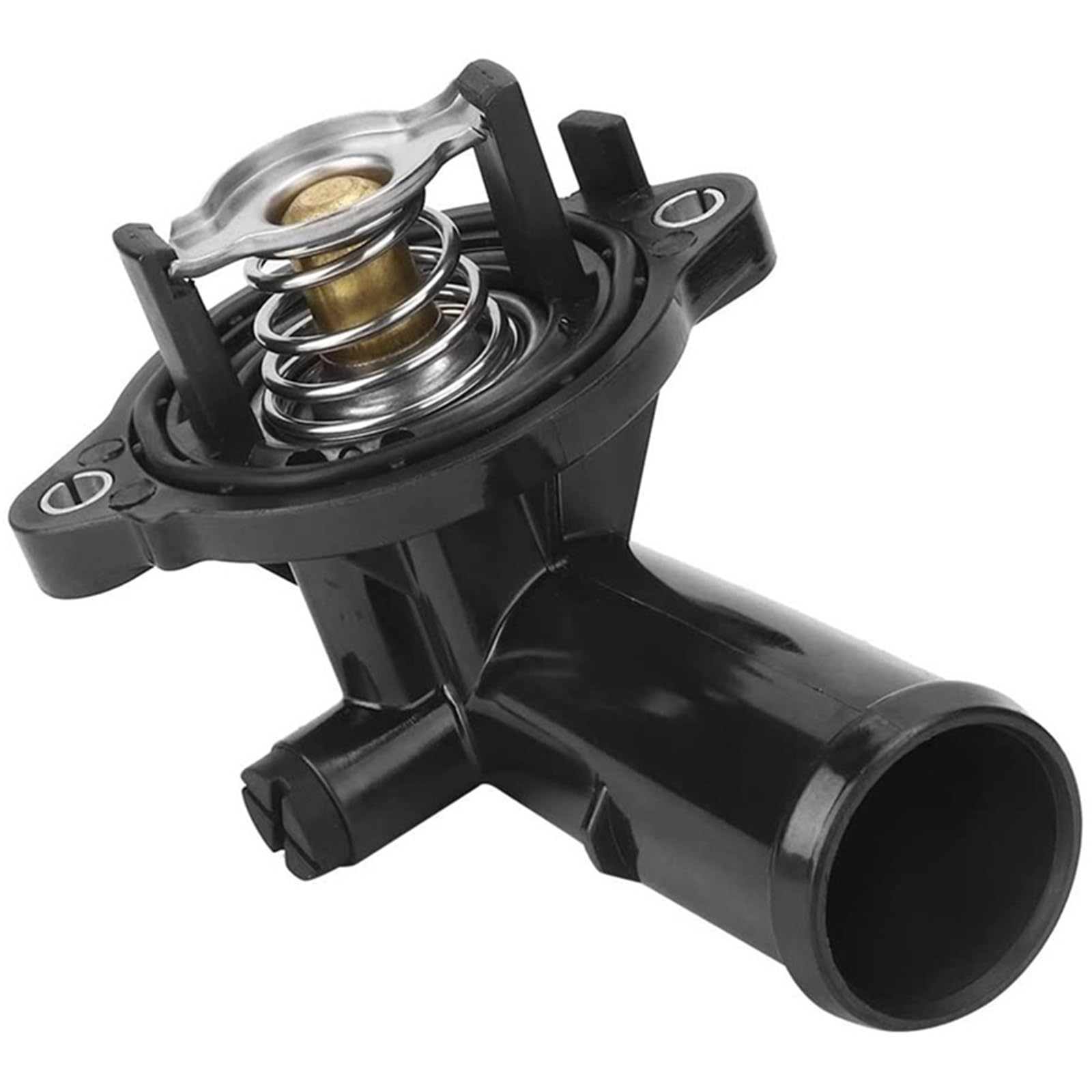 Auto-Thermostat Auto Motor Kühlmittel Thermostat Gehäuse/Fit for Jeep Wrangler Thermostat Gehäuse Motor Kühlventil 5184651AF Thermostat mit Gehäuse und Dichtung von QDEIDEDT