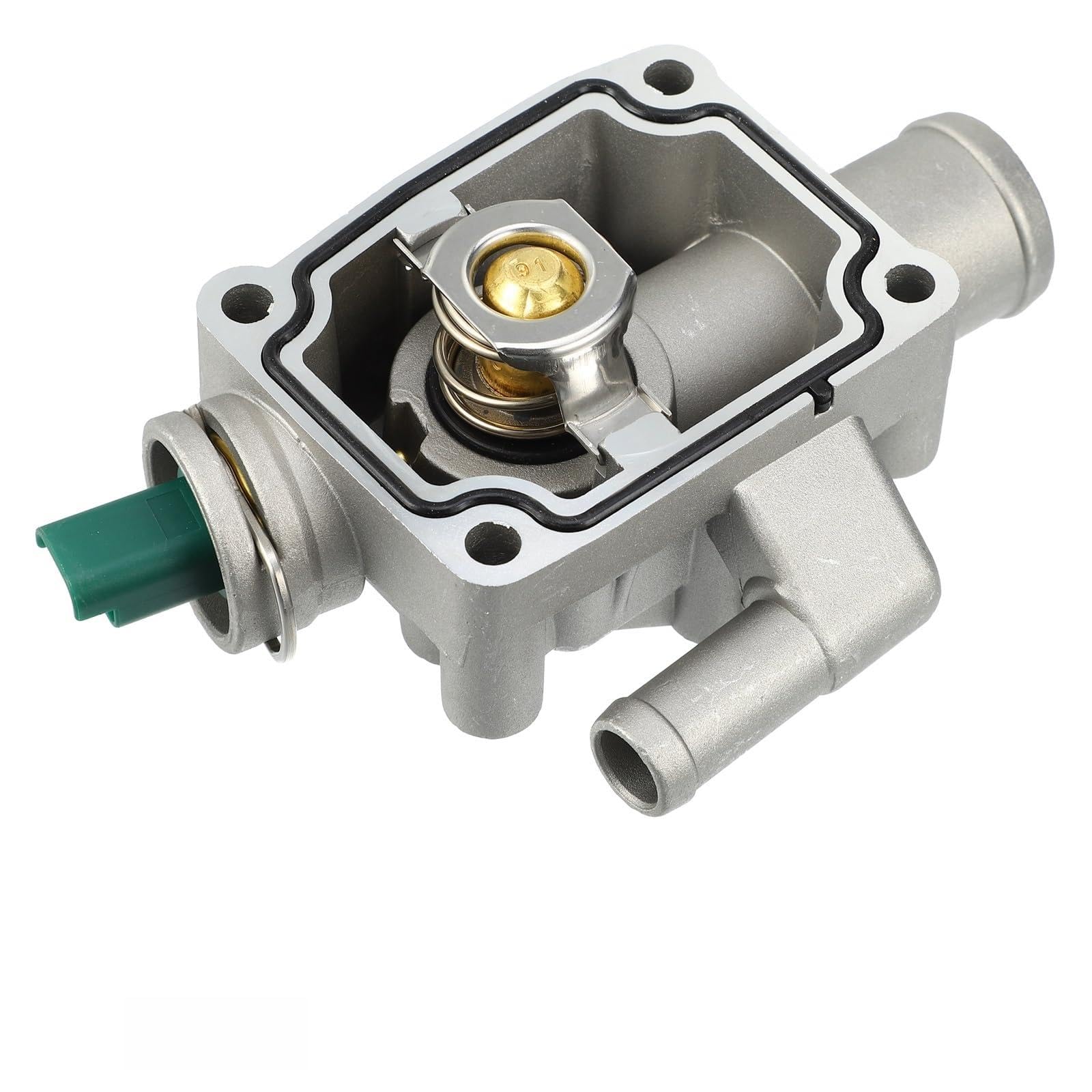 Auto-Thermostat Auto Motor Kühlmittel Thermostat Gehäuse Montage Teile 1336Z0 /Fit for Peugeot 206 2003-2009 Auto Ersatz Zubehör Thermostat mit Gehäuse und Dichtung von QDEIDEDT