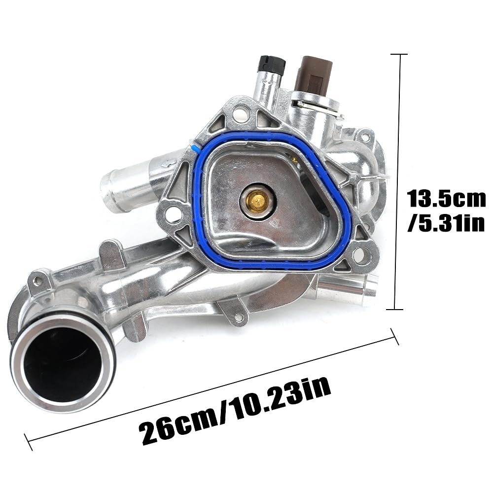 Auto-Thermostat Auto-Motor-Upgrade, Aluminium-Thermostatgehäuse/passend for Mini Cooper 1,6 l 2007–2013, Ersatz-Autozubehör, 11537534521 Teile Thermostat mit Gehäuse und Dichtung von QDEIDEDT